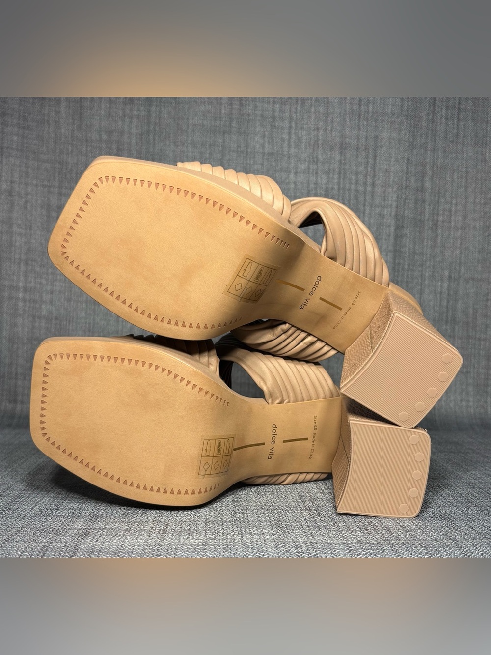 Dolce Vita Women's Pilton Block-Heel Dress Sandals Cafe Stella Size 6.5 - Picture 6 of 8